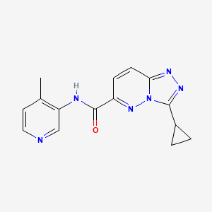 molecular formula C15H14N6O B6440352 3-cyclopropyl-N-(4-methylpyridin-3-yl)-[1,2,4]triazolo[4,3-b]pyridazine-6-carboxamide CAS No. 2549000-12-4