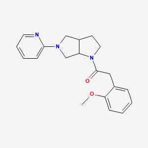 molecular formula C20H23N3O2 B6440421 2-(2-methoxyphenyl)-1-[5-(pyridin-2-yl)-octahydropyrrolo[3,4-b]pyrrol-1-yl]ethan-1-one CAS No. 2548995-35-1