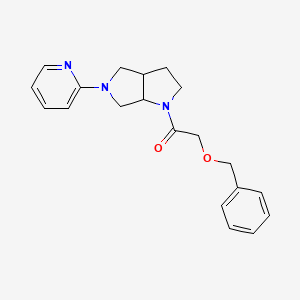 molecular formula C20H23N3O2 B6440446 2-(benzyloxy)-1-[5-(pyridin-2-yl)-octahydropyrrolo[3,4-b]pyrrol-1-yl]ethan-1-one CAS No. 2549055-72-1