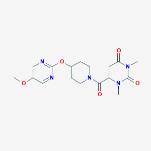 6-{4-[(5-methoxypyrimidin-2-yl)oxy]piperidine-1-carbonyl}-1,3-dimethyl-1,2,3,4-tetrahydropyrimidine-2,4-dione