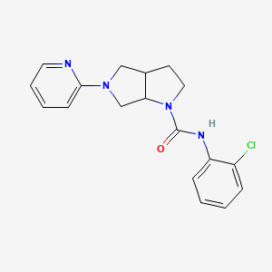 molecular formula C18H19ClN4O B6440517 N-(2-chlorophenyl)-5-(pyridin-2-yl)-octahydropyrrolo[3,4-b]pyrrole-1-carboxamide CAS No. 2549062-64-6