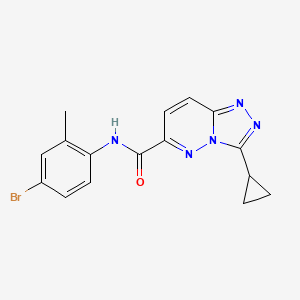molecular formula C16H14BrN5O B6440596 N-(4-bromo-2-methylphenyl)-3-cyclopropyl-[1,2,4]triazolo[4,3-b]pyridazine-6-carboxamide CAS No. 2549032-37-1