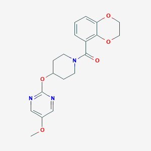 molecular formula C19H21N3O5 B6440616 2-{[1-(2,3-dihydro-1,4-benzodioxine-5-carbonyl)piperidin-4-yl]oxy}-5-methoxypyrimidine CAS No. 2549028-45-5