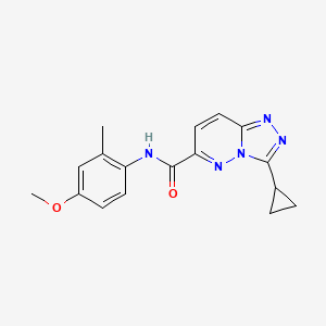 molecular formula C17H17N5O2 B6440626 3-cyclopropyl-N-(4-methoxy-2-methylphenyl)-[1,2,4]triazolo[4,3-b]pyridazine-6-carboxamide CAS No. 2549052-41-5