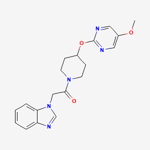molecular formula C19H21N5O3 B6441010 2-(1H-1,3-benzodiazol-1-yl)-1-{4-[(5-methoxypyrimidin-2-yl)oxy]piperidin-1-yl}ethan-1-one CAS No. 2549034-46-8