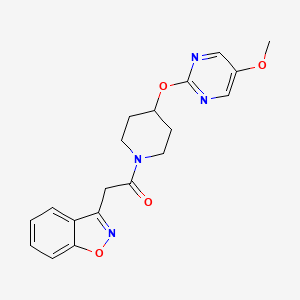 2-(1,2-benzoxazol-3-yl)-1-{4-[(5-methoxypyrimidin-2-yl)oxy]piperidin-1-yl}ethan-1-one