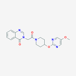 3-(2-{4-[(5-methoxypyrimidin-2-yl)oxy]piperidin-1-yl}-2-oxoethyl)-3,4-dihydroquinazolin-4-one