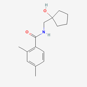 molecular formula C15H21NO2 B6441483 N-[(1-hydroxycyclopentyl)methyl]-2,4-dimethylbenzamide CAS No. 1235118-87-2