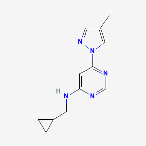 N-(cyclopropylmethyl)-6-(4-methyl-1H-pyrazol-1-yl)pyrimidin-4-amine