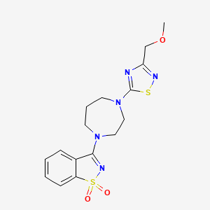 3-{4-[3-(methoxymethyl)-1,2,4-thiadiazol-5-yl]-1,4-diazepan-1-yl}-1??,2-benzothiazole-1,1-dione
