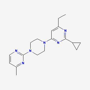 2-cyclopropyl-4-ethyl-6-[4-(4-methylpyrimidin-2-yl)piperazin-1-yl]pyrimidine