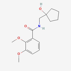 molecular formula C15H21NO4 B6441673 N-[(1-hydroxycyclopentyl)methyl]-2,3-dimethoxybenzamide CAS No. 1235297-57-0