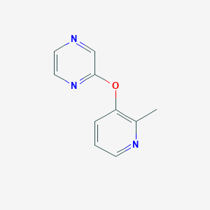 molecular formula C10H9N3O B6441951 2-[(2-methylpyridin-3-yl)oxy]pyrazine CAS No. 2640886-50-4