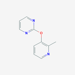 molecular formula C10H9N3O B6441962 2-[(2-methylpyridin-3-yl)oxy]pyrimidine CAS No. 2640952-66-3