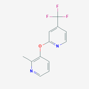 molecular formula C12H9F3N2O B6441984 2-[(2-methylpyridin-3-yl)oxy]-4-(trifluoromethyl)pyridine CAS No. 2640878-06-2