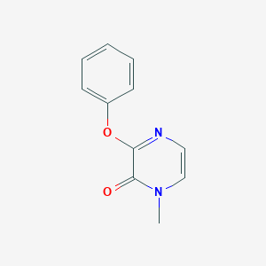 molecular formula C11H10N2O2 B6442100 1-methyl-3-phenoxy-1,2-dihydropyrazin-2-one CAS No. 2548977-46-2