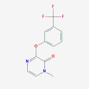 molecular formula C12H9F3N2O2 B6442249 1-methyl-3-[3-(trifluoromethyl)phenoxy]-1,2-dihydropyrazin-2-one CAS No. 2548983-96-4