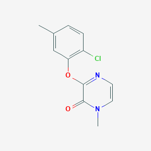 molecular formula C12H11ClN2O2 B6442262 3-(2-chloro-5-methylphenoxy)-1-methyl-1,2-dihydropyrazin-2-one CAS No. 2549040-69-7