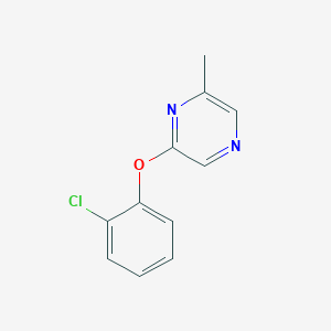 molecular formula C11H9ClN2O B6442416 2-(2-chlorophenoxy)-6-methylpyrazine CAS No. 2548994-95-0