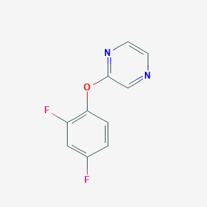 molecular formula C10H6F2N2O B6442429 2-(2,4-difluorophenoxy)pyrazine CAS No. 2548997-50-6