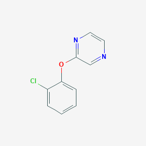 molecular formula C10H7ClN2O B6442492 2-(2-chlorophenoxy)pyrazine CAS No. 2549066-21-7
