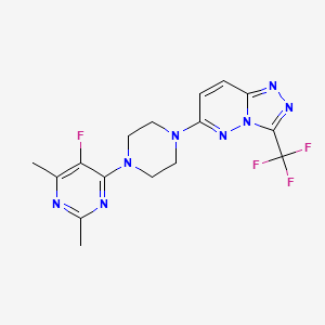 5-fluoro-2,4-dimethyl-6-{4-[3-(trifluoromethyl)-[1,2,4]triazolo[4,3-b]pyridazin-6-yl]piperazin-1-yl}pyrimidine