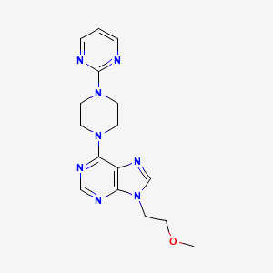 9-(2-methoxyethyl)-6-[4-(pyrimidin-2-yl)piperazin-1-yl]-9H-purine
