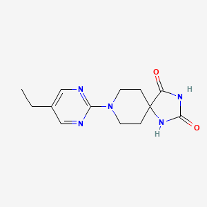 molecular formula C13H17N5O2 B6442837 8-(5-ethylpyrimidin-2-yl)-1,3,8-triazaspiro[4.5]decane-2,4-dione CAS No. 2548998-89-4