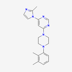 molecular formula C20H24N6 B6442922 4-[4-(2,3-dimethylphenyl)piperazin-1-yl]-6-(2-methyl-1H-imidazol-1-yl)pyrimidine CAS No. 2549009-05-2