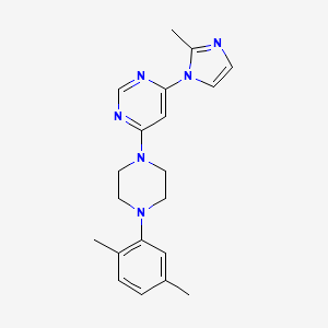 molecular formula C20H24N6 B6442932 4-[4-(2,5-dimethylphenyl)piperazin-1-yl]-6-(2-methyl-1H-imidazol-1-yl)pyrimidine CAS No. 2548977-42-8