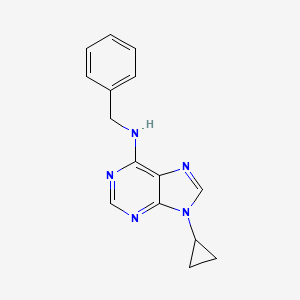 molecular formula C15H15N5 B6442988 N-benzyl-9-cyclopropyl-9H-purin-6-amine CAS No. 2640950-03-2