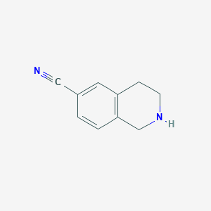 molecular formula C10H10N2 B064431 1,2,3,4-四氢异喹啉-6-腈 CAS No. 166398-34-1
