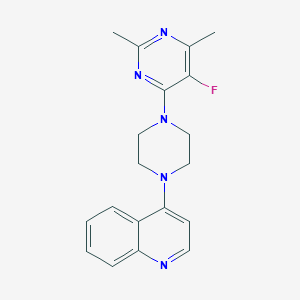 4-[4-(5-fluoro-2,6-dimethylpyrimidin-4-yl)piperazin-1-yl]quinoline