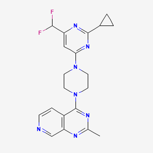 2-cyclopropyl-4-(difluoromethyl)-6-(4-{2-methylpyrido[3,4-d]pyrimidin-4-yl}piperazin-1-yl)pyrimidine
