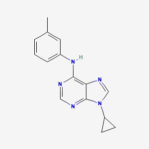 molecular formula C15H15N5 B6443183 9-cyclopropyl-N-(3-methylphenyl)-9H-purin-6-amine CAS No. 2640946-56-9
