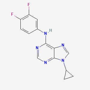 9-cyclopropyl-N-(3,4-difluorophenyl)-9H-purin-6-amine