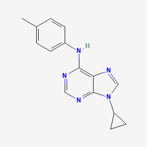 molecular formula C15H15N5 B6443216 9-cyclopropyl-N-(4-methylphenyl)-9H-purin-6-amine CAS No. 2640934-30-9