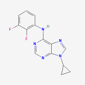 molecular formula C14H11F2N5 B6443223 9-cyclopropyl-N-(2,3-difluorophenyl)-9H-purin-6-amine CAS No. 2640880-76-6