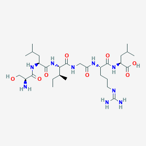 molecular formula C29H55N9O8 B064433 H-Ser-Leu-Ile-Gly-Arg-Leu-OH CAS No. 164081-25-8