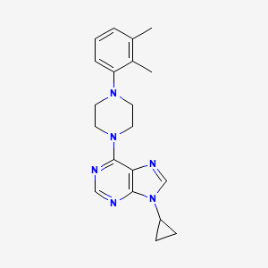 molecular formula C20H24N6 B6443385 9-cyclopropyl-6-[4-(2,3-dimethylphenyl)piperazin-1-yl]-9H-purine CAS No. 2425194-30-3