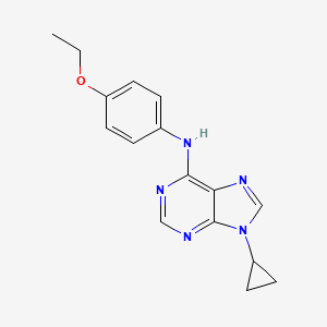 molecular formula C16H17N5O B6443502 9-cyclopropyl-N-(4-ethoxyphenyl)-9H-purin-6-amine CAS No. 2640969-02-2