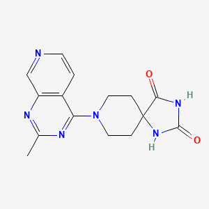 molecular formula C15H16N6O2 B6443774 8-{2-methylpyrido[3,4-d]pyrimidin-4-yl}-1,3,8-triazaspiro[4.5]decane-2,4-dione CAS No. 2549025-84-3