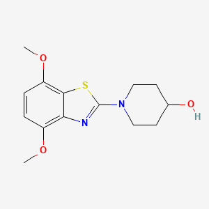 molecular formula C14H18N2O3S B6443955 1-(4,7-dimethoxy-1,3-benzothiazol-2-yl)piperidin-4-ol CAS No. 2640965-10-0