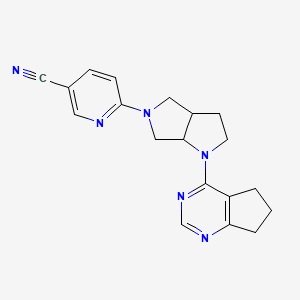 6-(1-{5H,6H,7H-cyclopenta[d]pyrimidin-4-yl}-octahydropyrrolo[3,4-b]pyrrol-5-yl)pyridine-3-carbonitrile