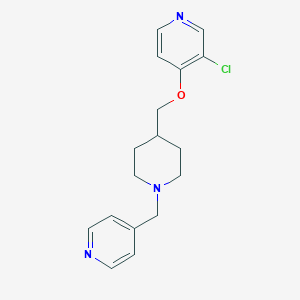 3-chloro-4-({1-[(pyridin-4-yl)methyl]piperidin-4-yl}methoxy)pyridine