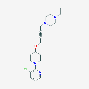 1-(4-{[1-(3-chloropyridin-2-yl)piperidin-4-yl]oxy}but-2-yn-1-yl)-4-ethylpiperazine