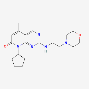 8-cyclopentyl-5-methyl-2-{[2-(morpholin-4-yl)ethyl]amino}-7H,8H-pyrido[2,3-d]pyrimidin-7-one