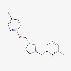 2-[(3-{[(5-fluoropyridin-2-yl)oxy]methyl}pyrrolidin-1-yl)methyl]-6-methylpyridine