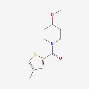 molecular formula C12H17NO2S B6444058 4-methoxy-1-(4-methylthiophene-2-carbonyl)piperidine CAS No. 1235642-30-4