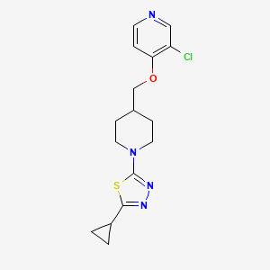 3-chloro-4-{[1-(5-cyclopropyl-1,3,4-thiadiazol-2-yl)piperidin-4-yl]methoxy}pyridine